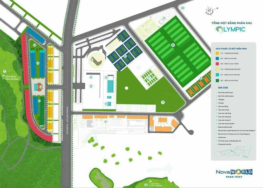 Mặt bằng – thiết kế Olympic Novaworld