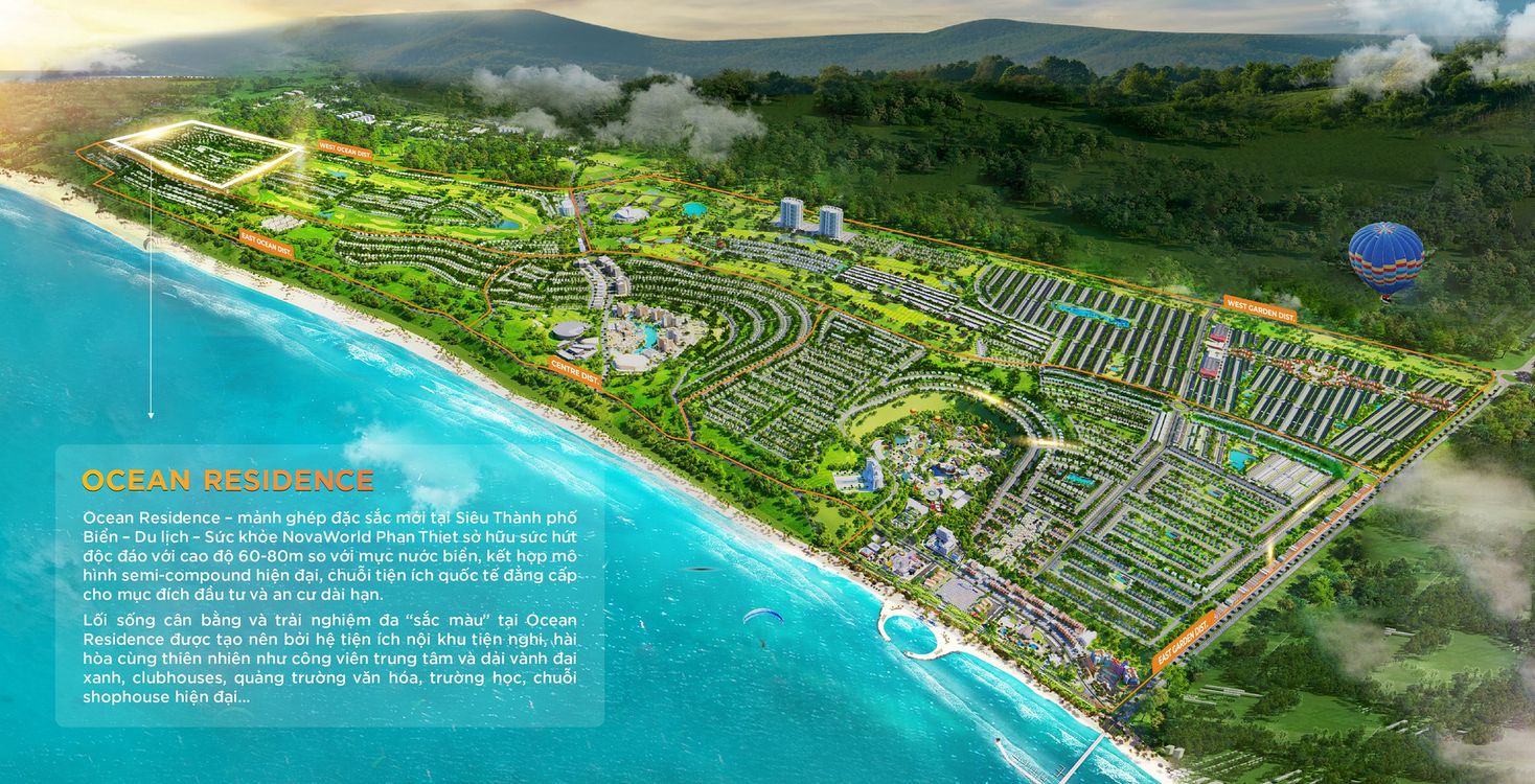 Tổng quan phân khu Ocean Residence Novaworld