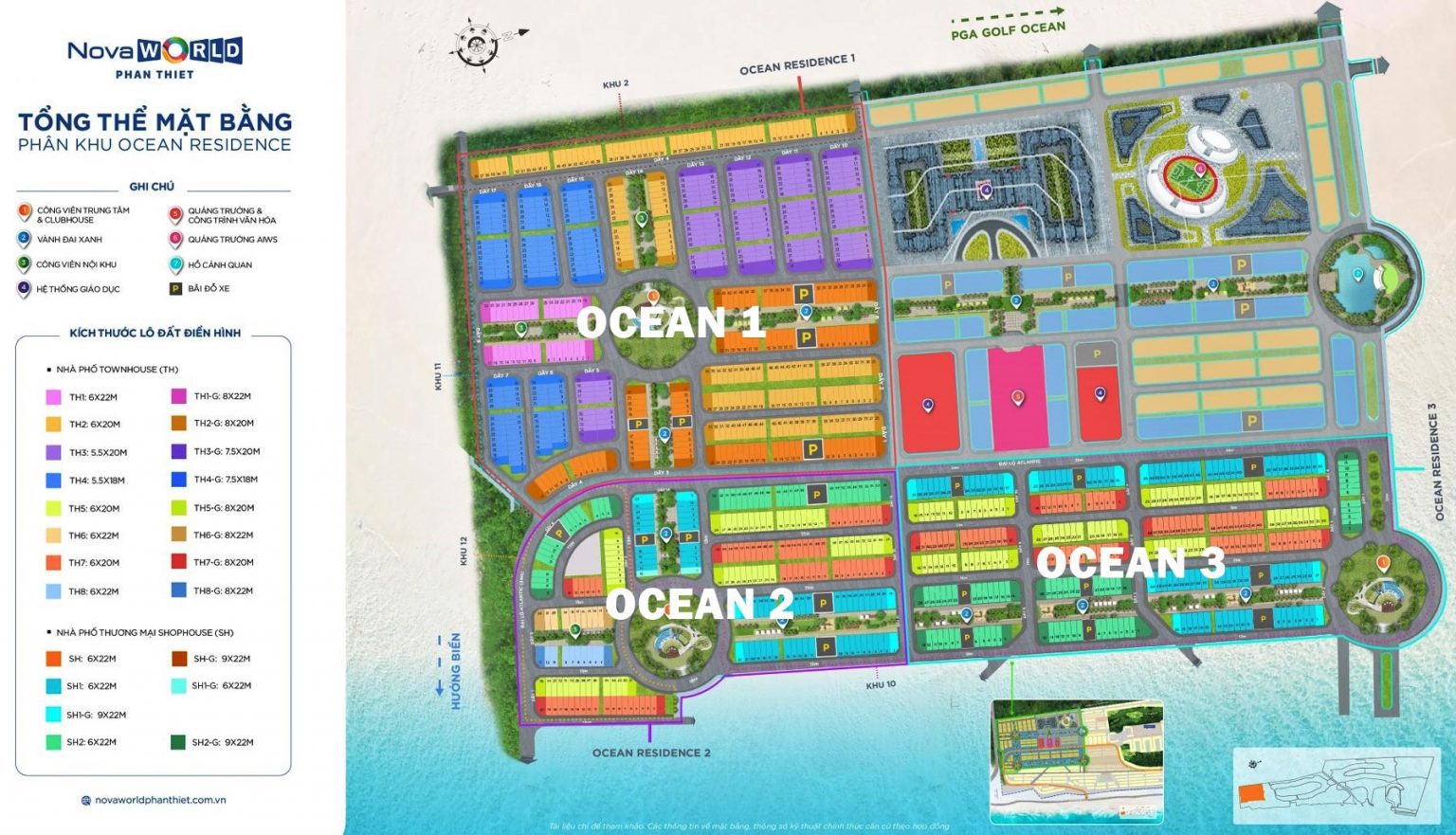 Mặt bằng khu Ocean Residence Novaworld Phan Thiết